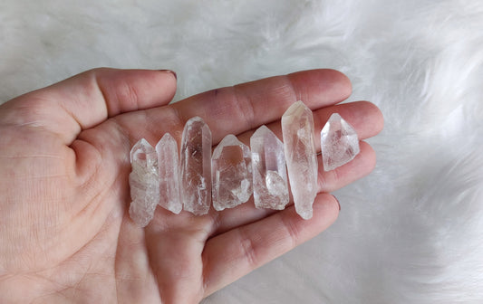 Punta cuarzo roca natural - Diferentes tamaños