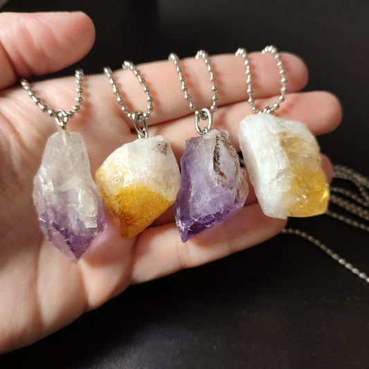 Collar amatista o citrino