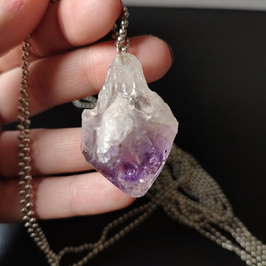 Collar amatista o citrino