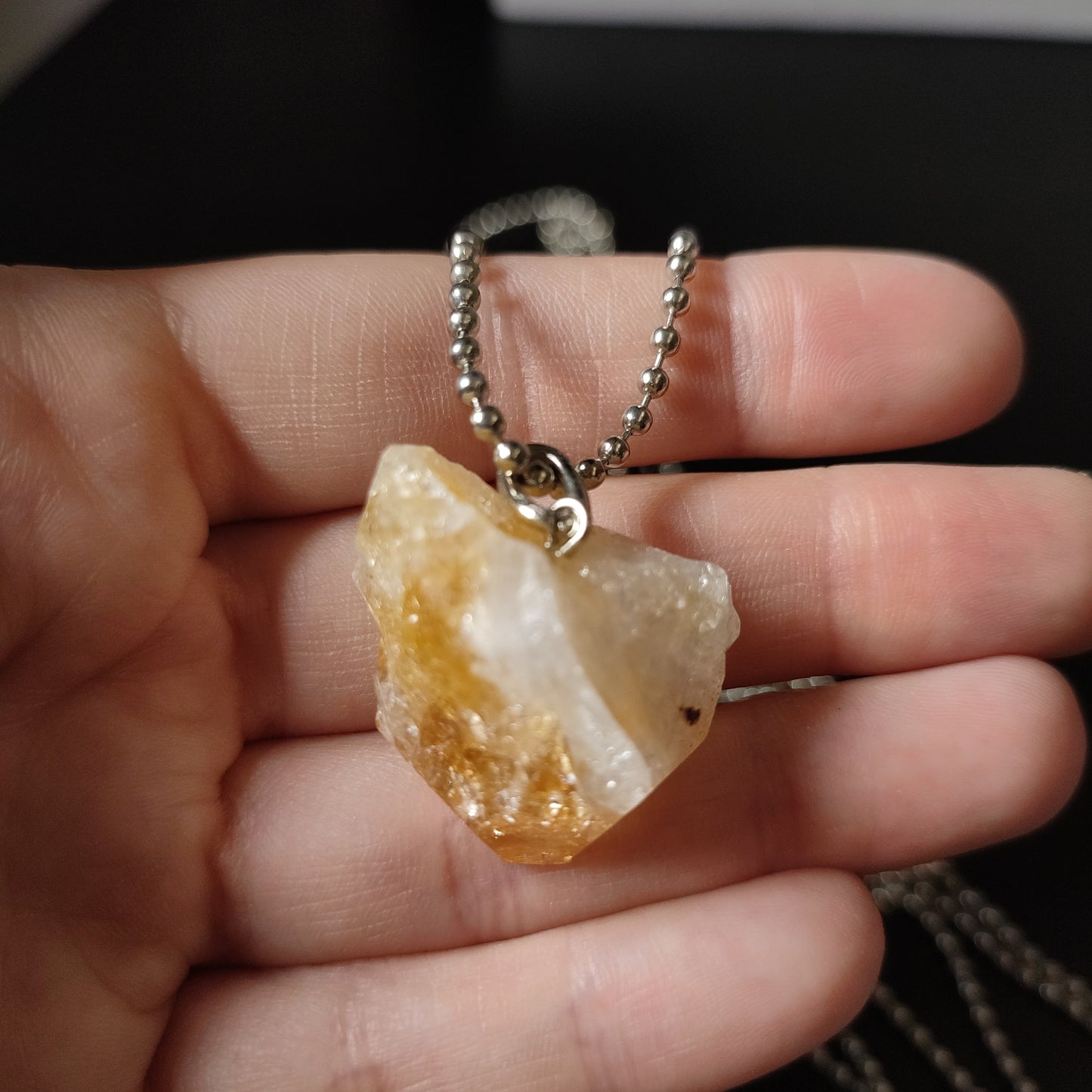 Collar amatista o citrino