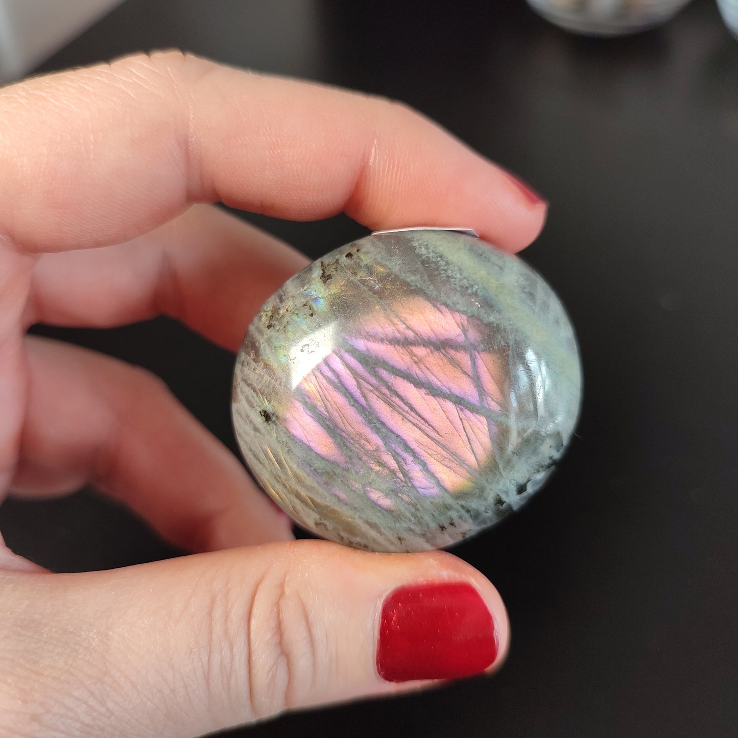 Rodado Labradorita multicolor Y