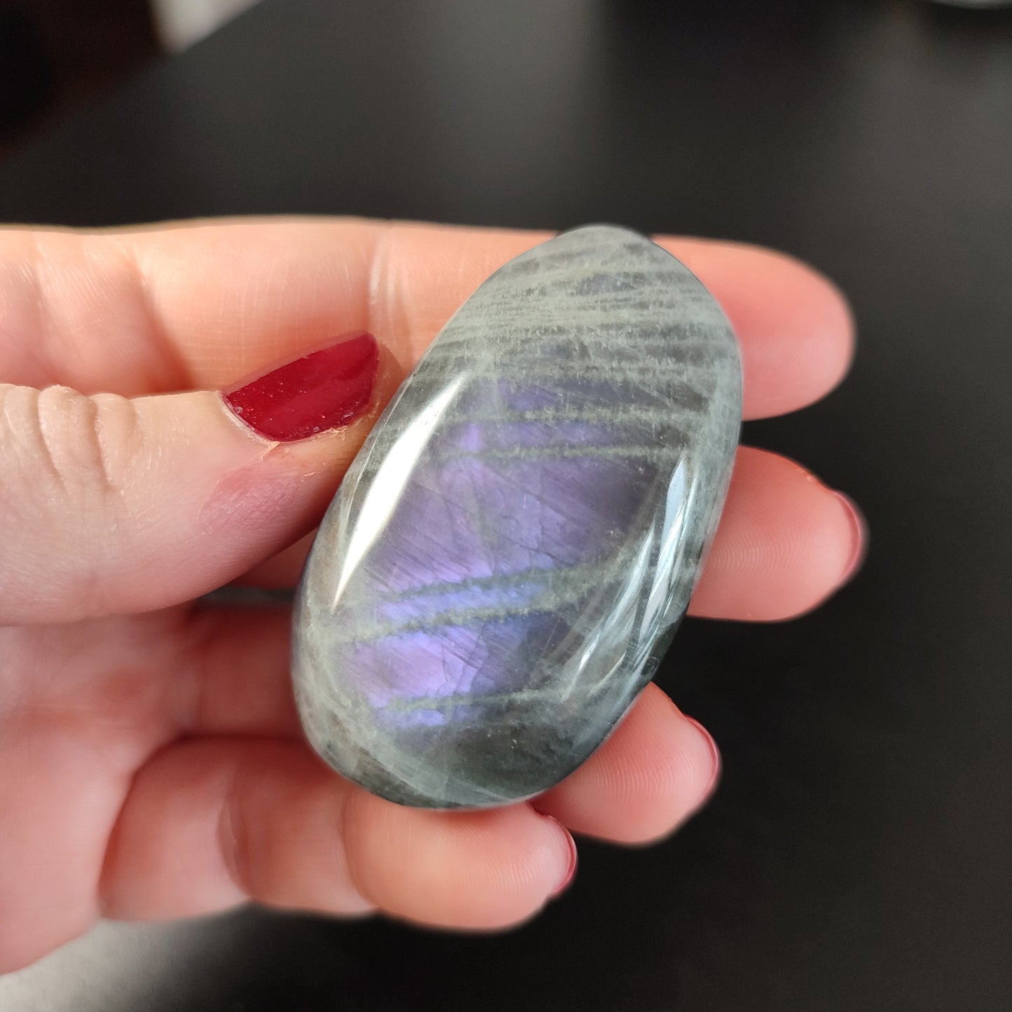 Rodado Labradorita purpura X