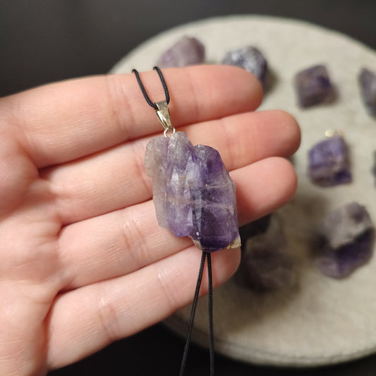 Colgante amatista en bruto