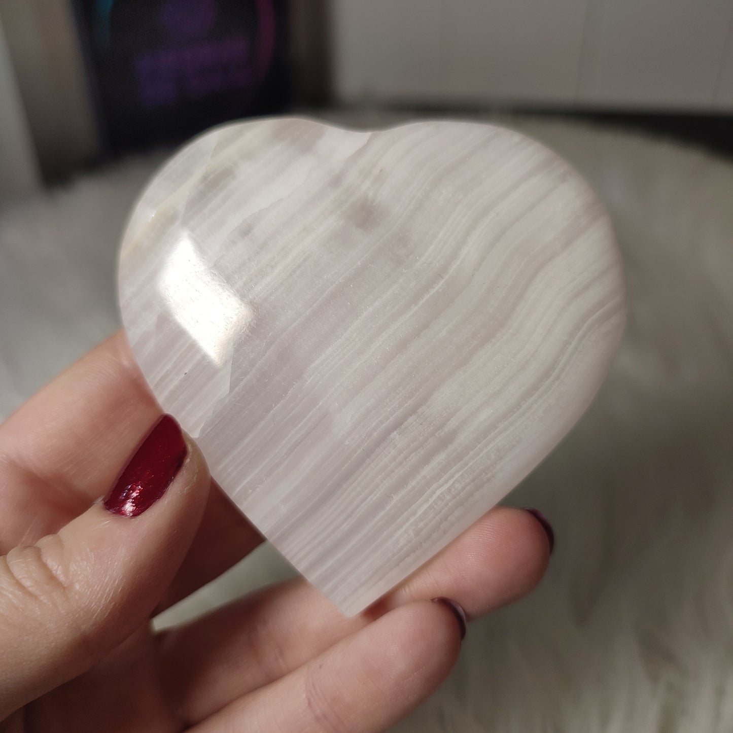 Corazon mangano calcita rosa