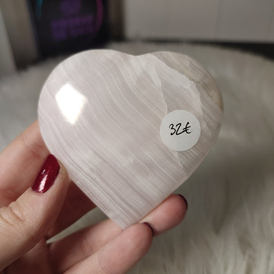Corazon mangano calcita rosa