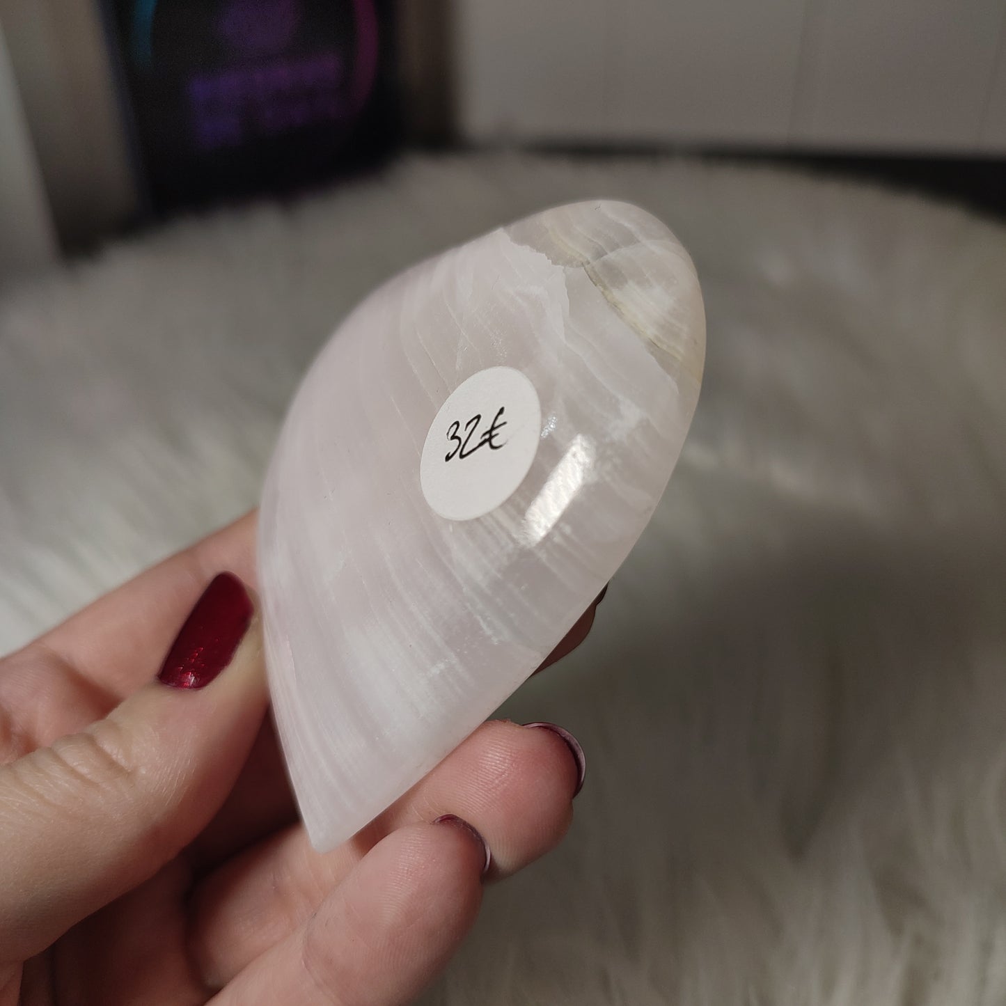 Corazon mangano calcita rosa