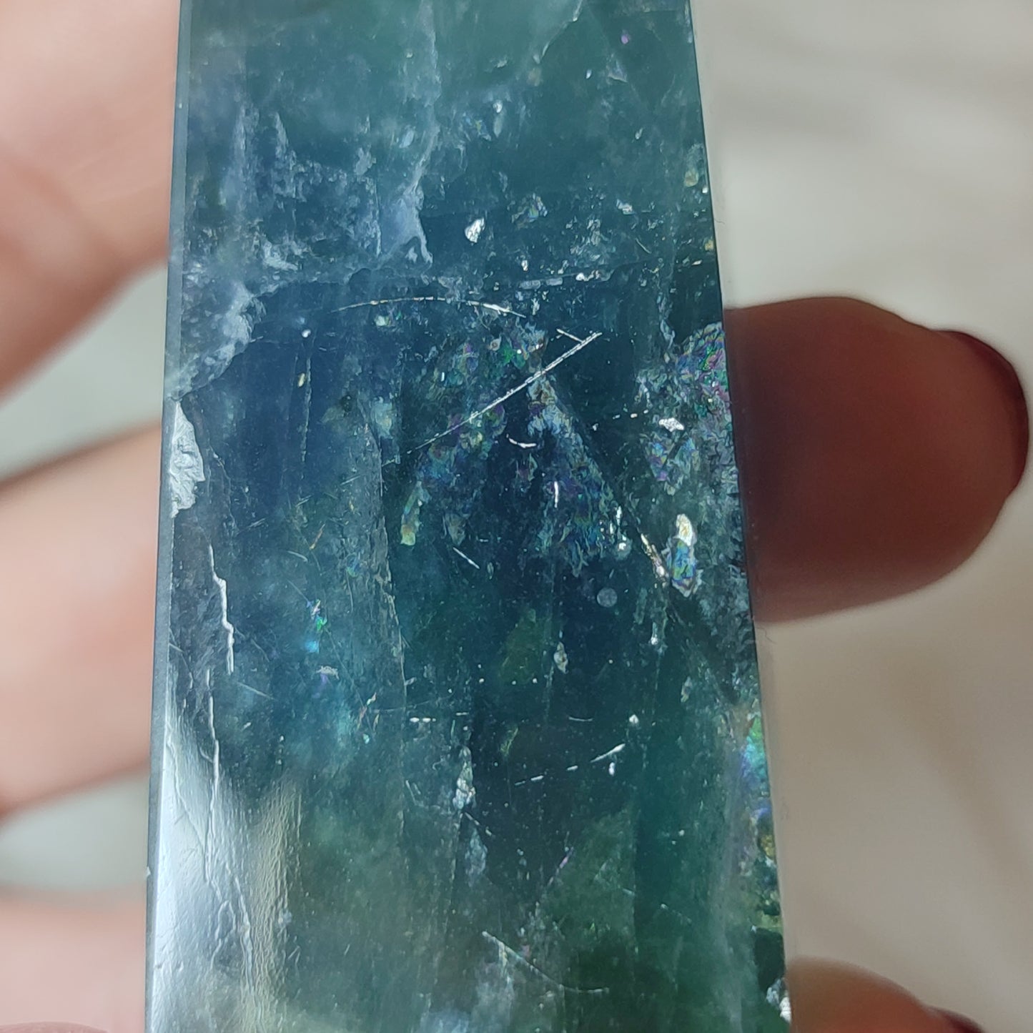 Punta flúorita azul 71