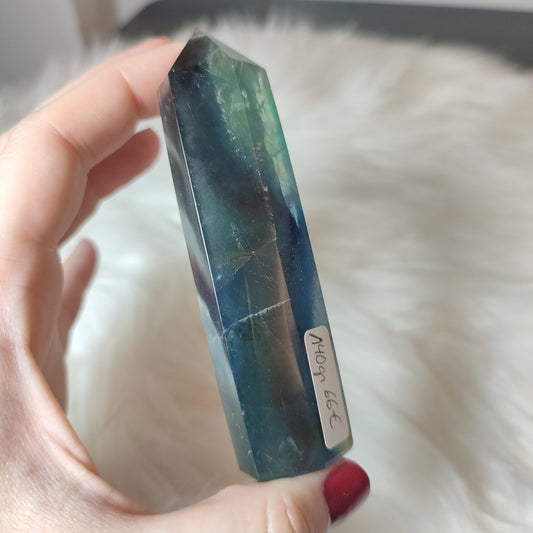 Punta flúorita azul 140