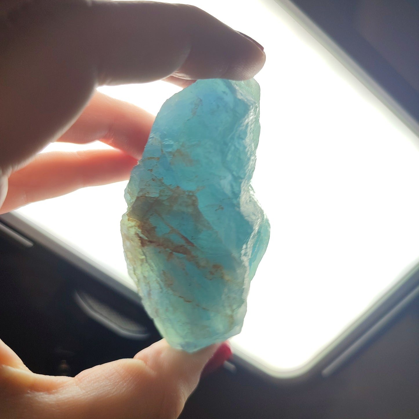 Masivo flúorita azul 195