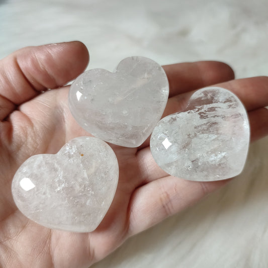 Corazon cuarzo cristal