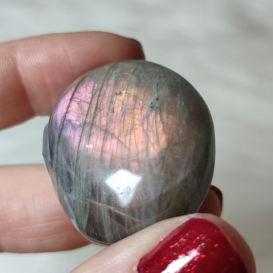 Rodado labradorita multicolor