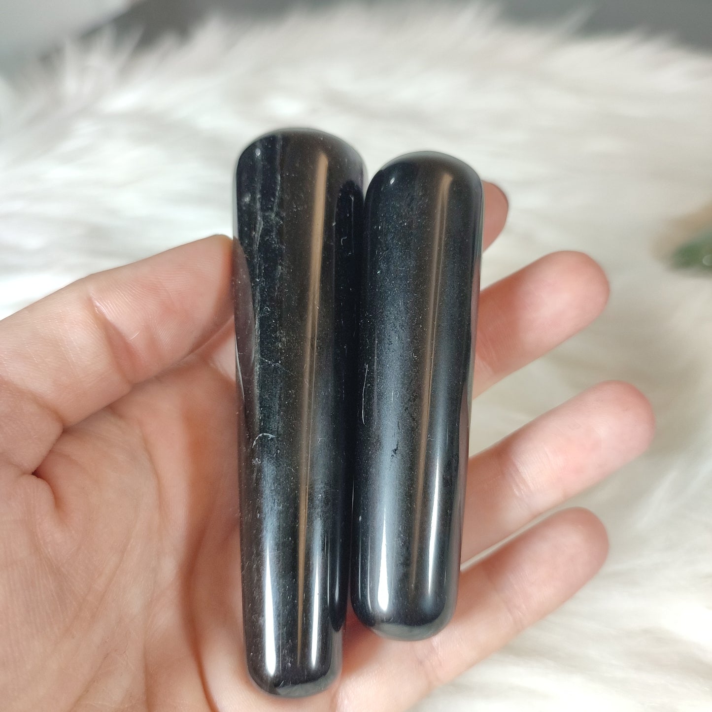 Masajeador aventurina verde o obsidiana