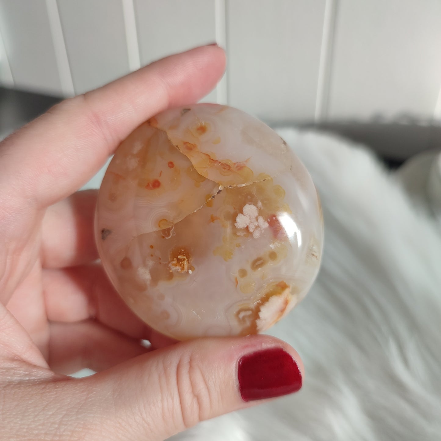 Rodado ágata flor de cerezo