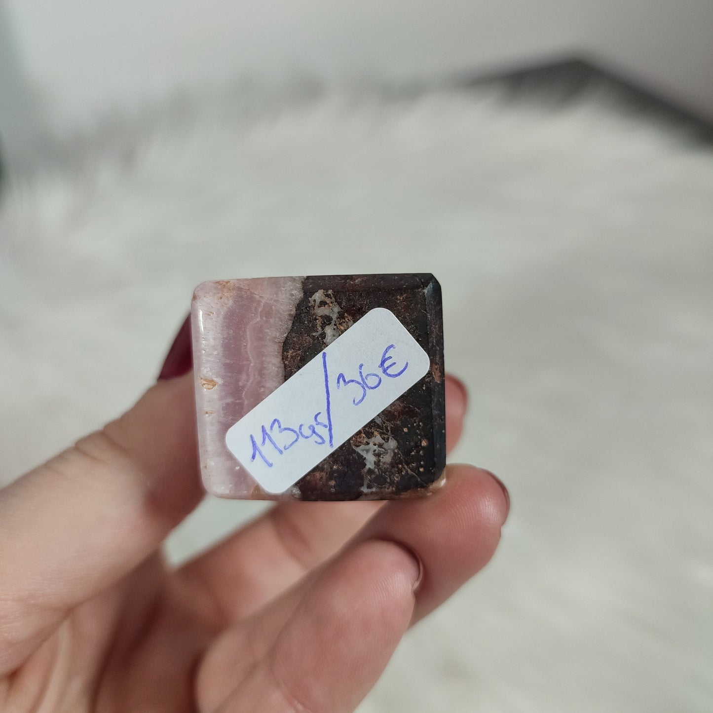 Punta aragonito rosa 113 gramos
