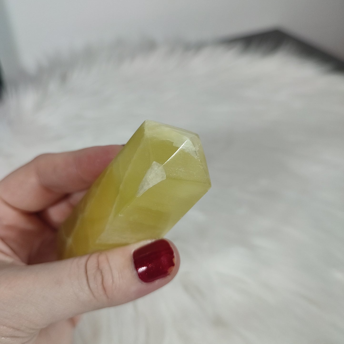 Punta calcita limon 161 gramos