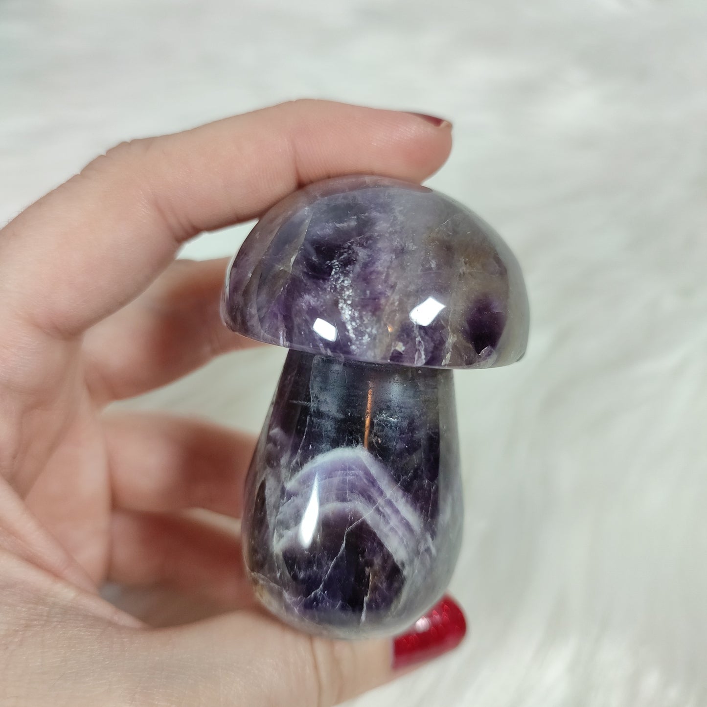 Seta amatista chevron