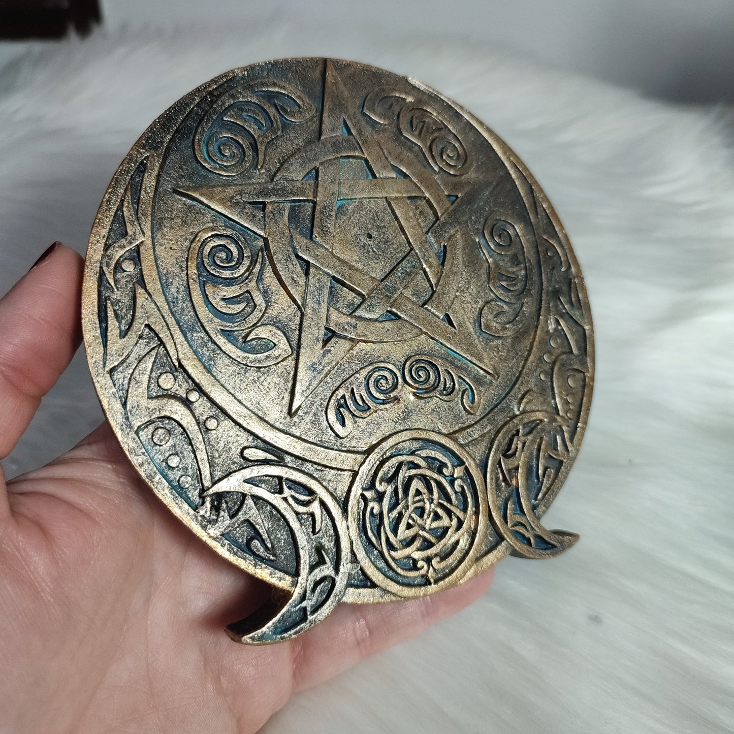 Quemador varillas triple luna🌒🌕🌘