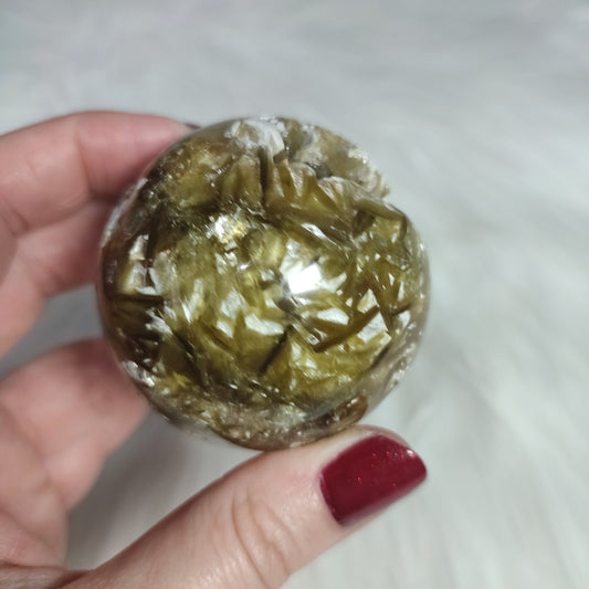 Esfera mica dorada 238 gramos