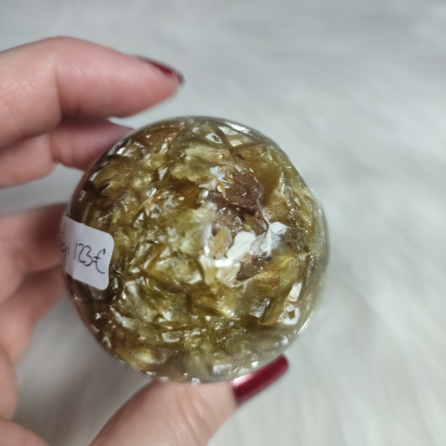 Esfera mica dorada 238 gramos