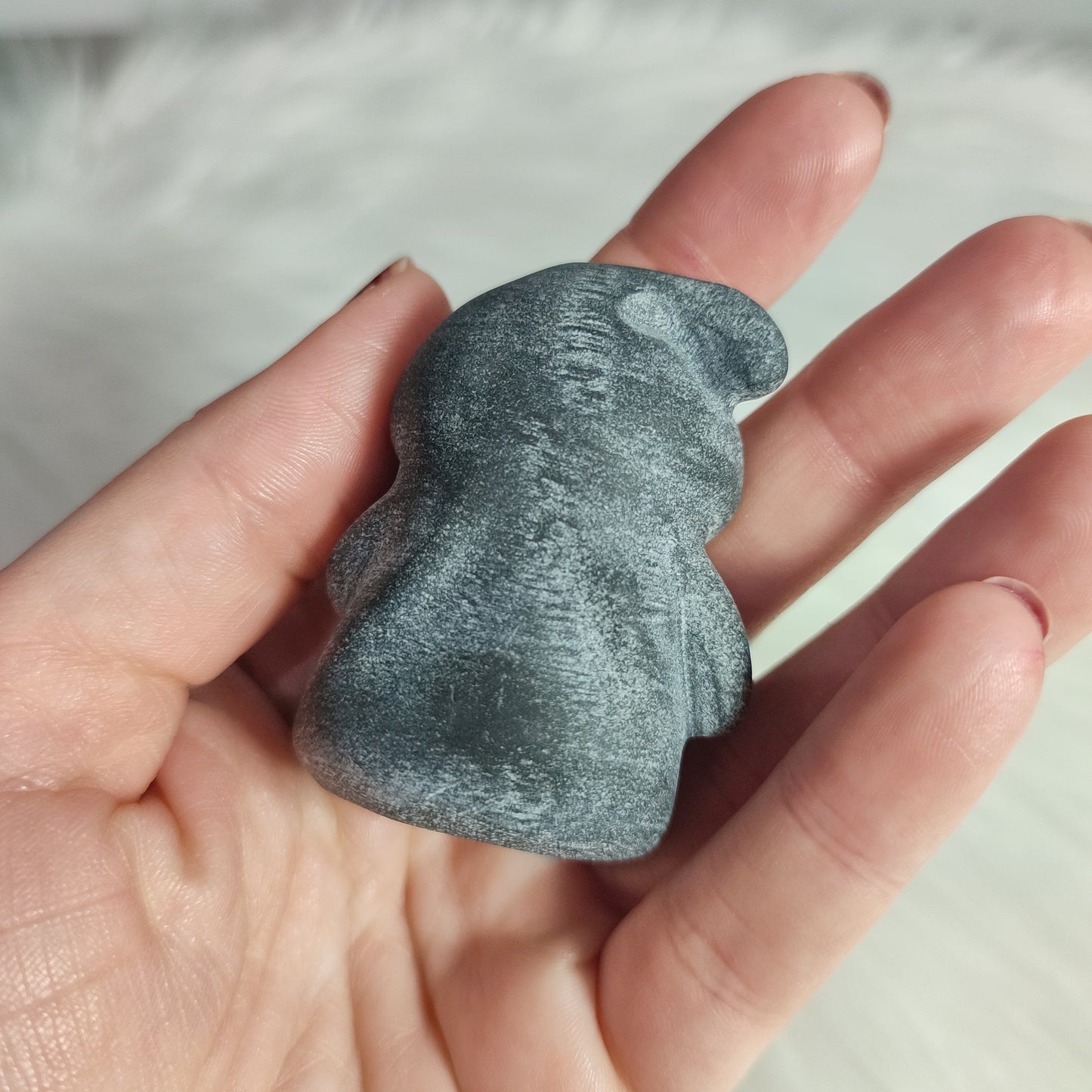 Oggie Boggie de pesadilla antes de navidad tallado en obsidiana negra