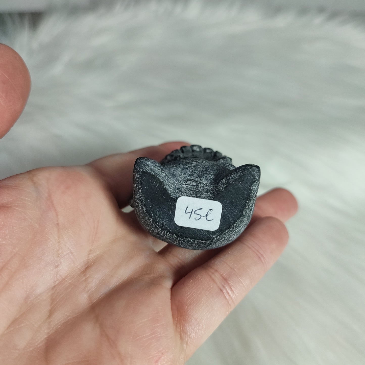 Oggie Boggie de pesadilla antes de navidad tallado en obsidiana negra