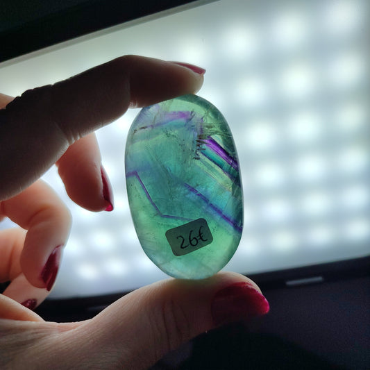 Rodado flúorita mix snowflake