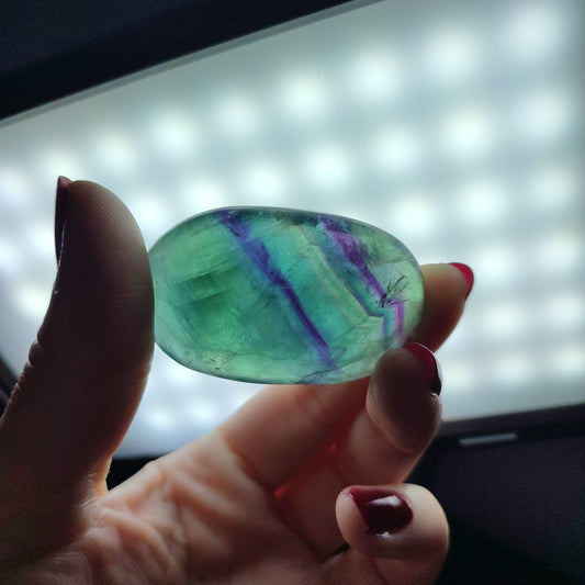 Rodado flúorita mix snowflake