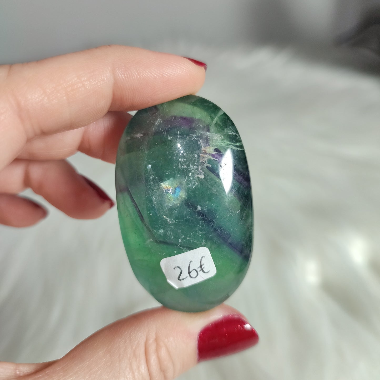 Rodado flúorita mix snowflake