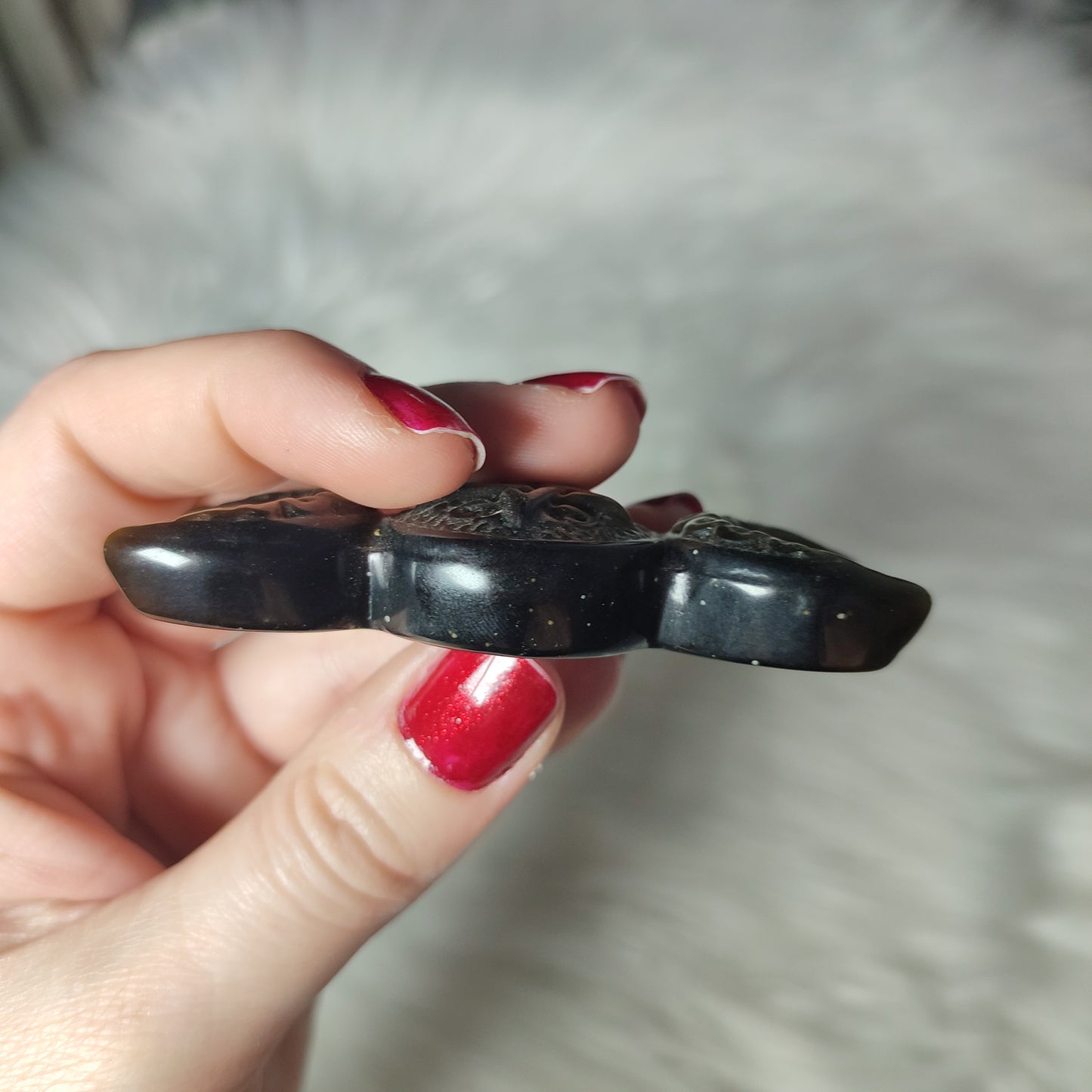 Triple Luna - triple Diosa obsidiana dorada