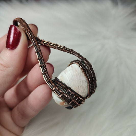 Colgante montura cobre con escolecita