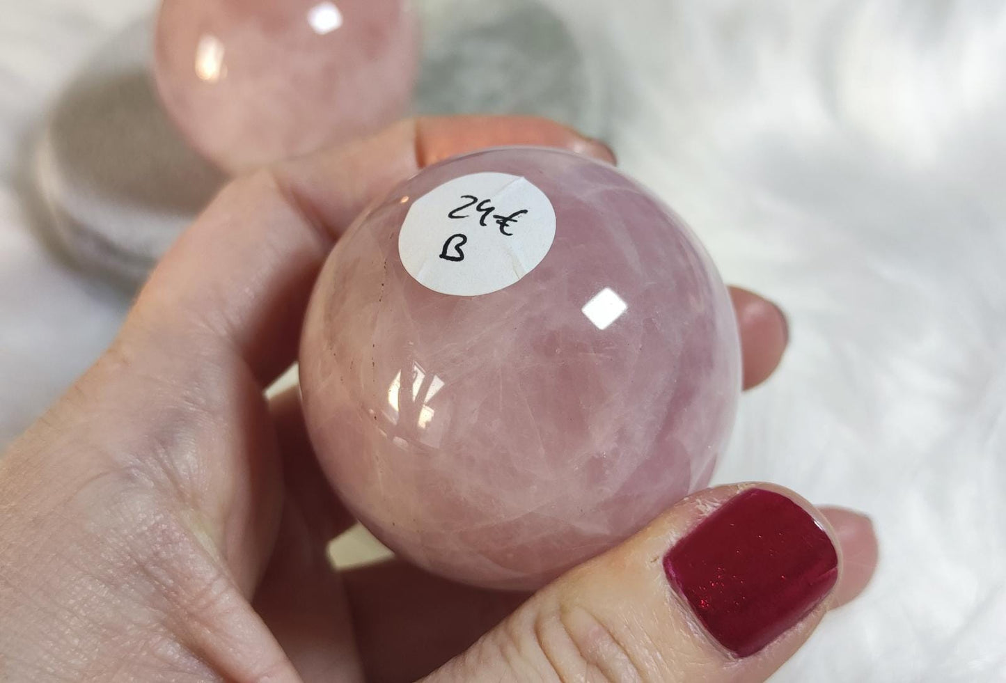 Esfera cuarzo rosa