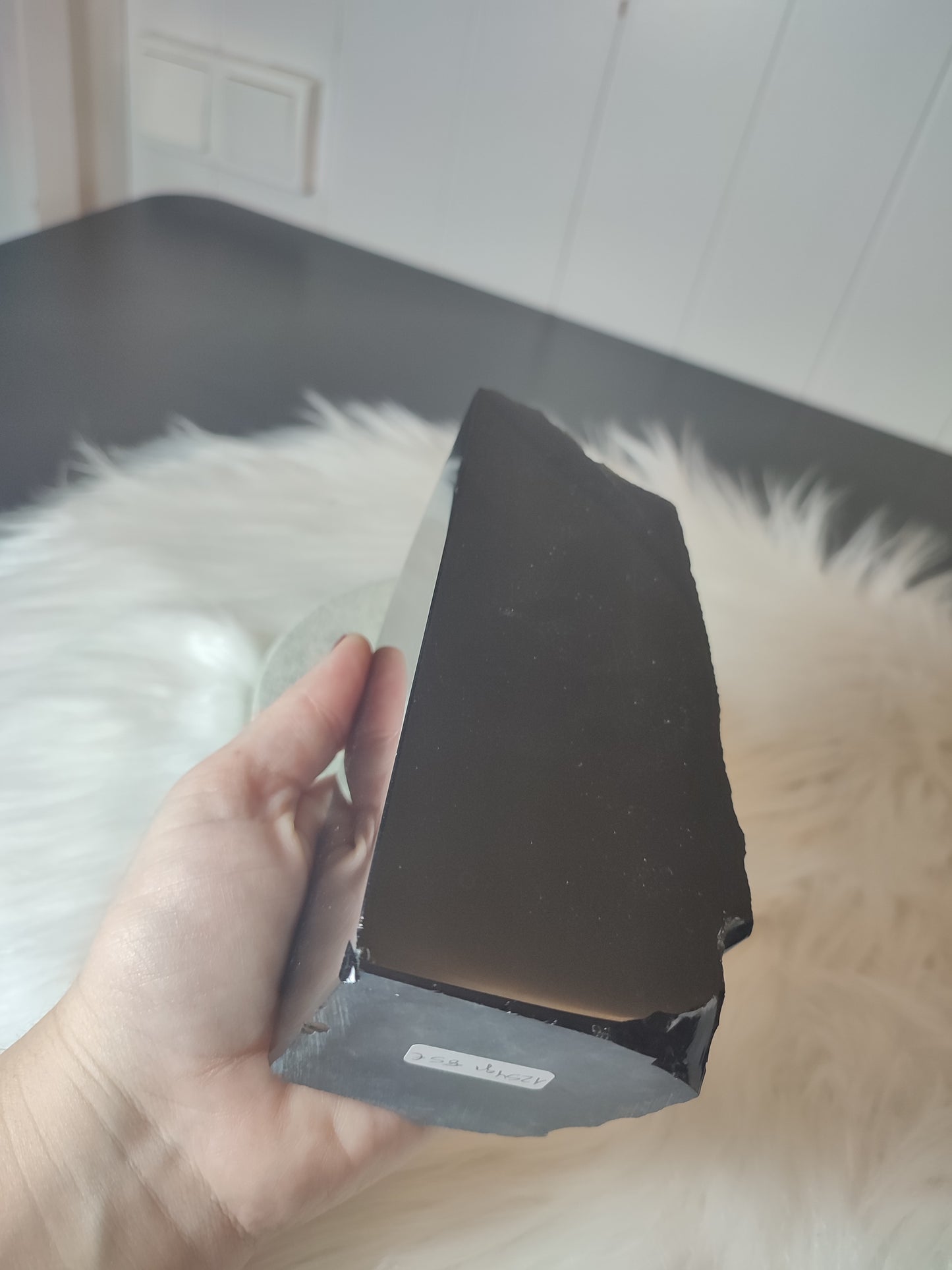 Masivo semipulido obsidiana