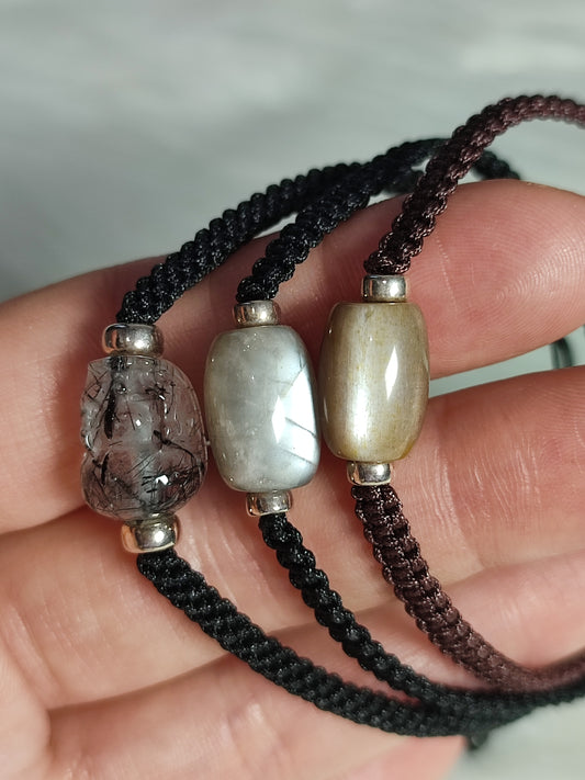 Pulsera ajustable de diferentes minerales a escoger