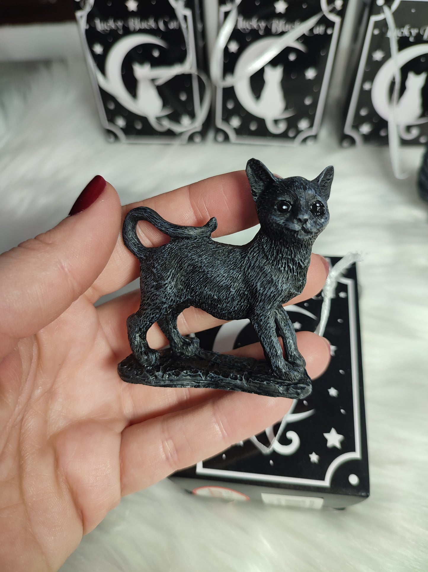 Figura con bolsa Gato Negro de la Suerte 😁✨