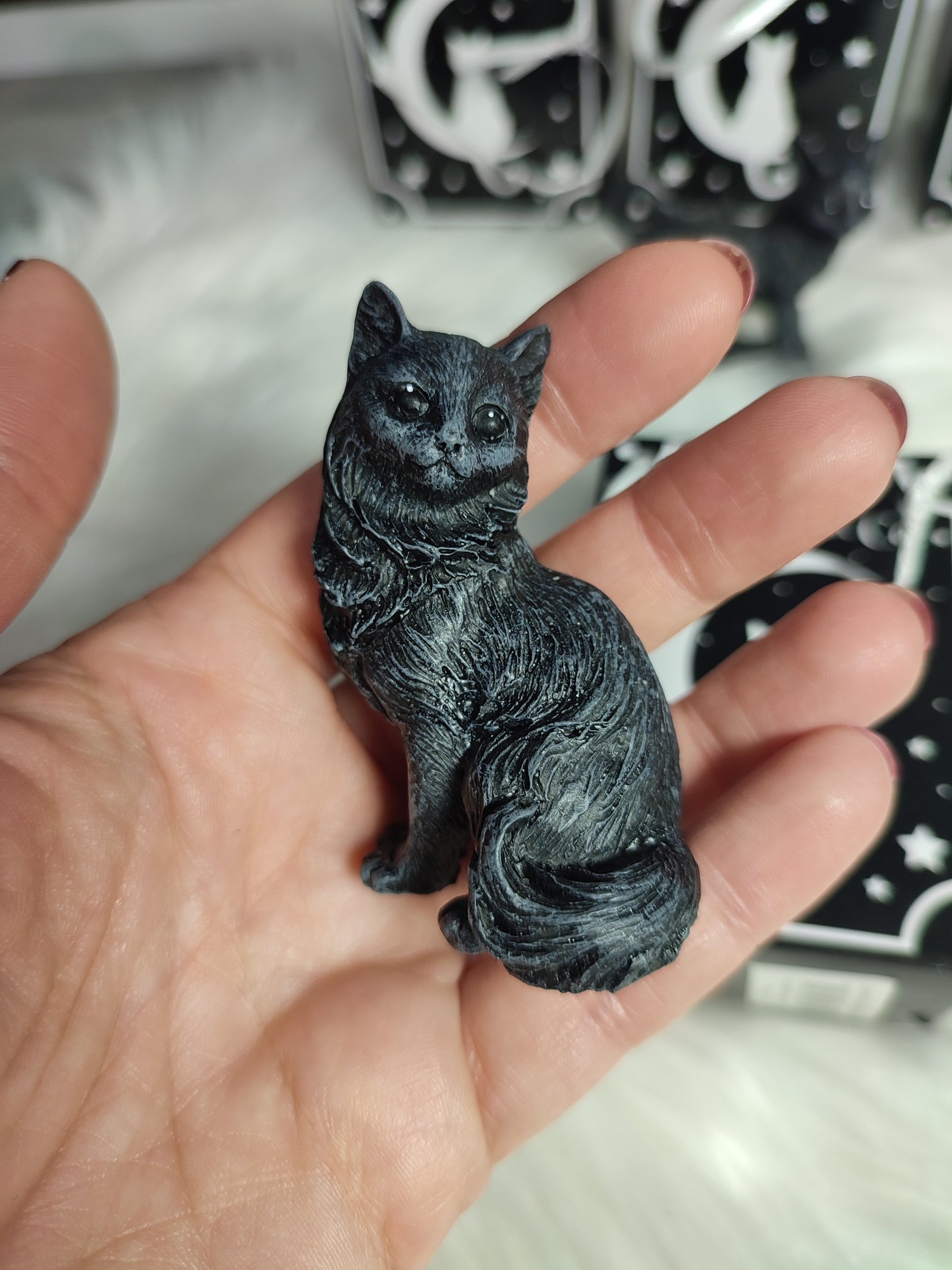 Figura con bolsa Gato Negro de la Suerte 😁✨
