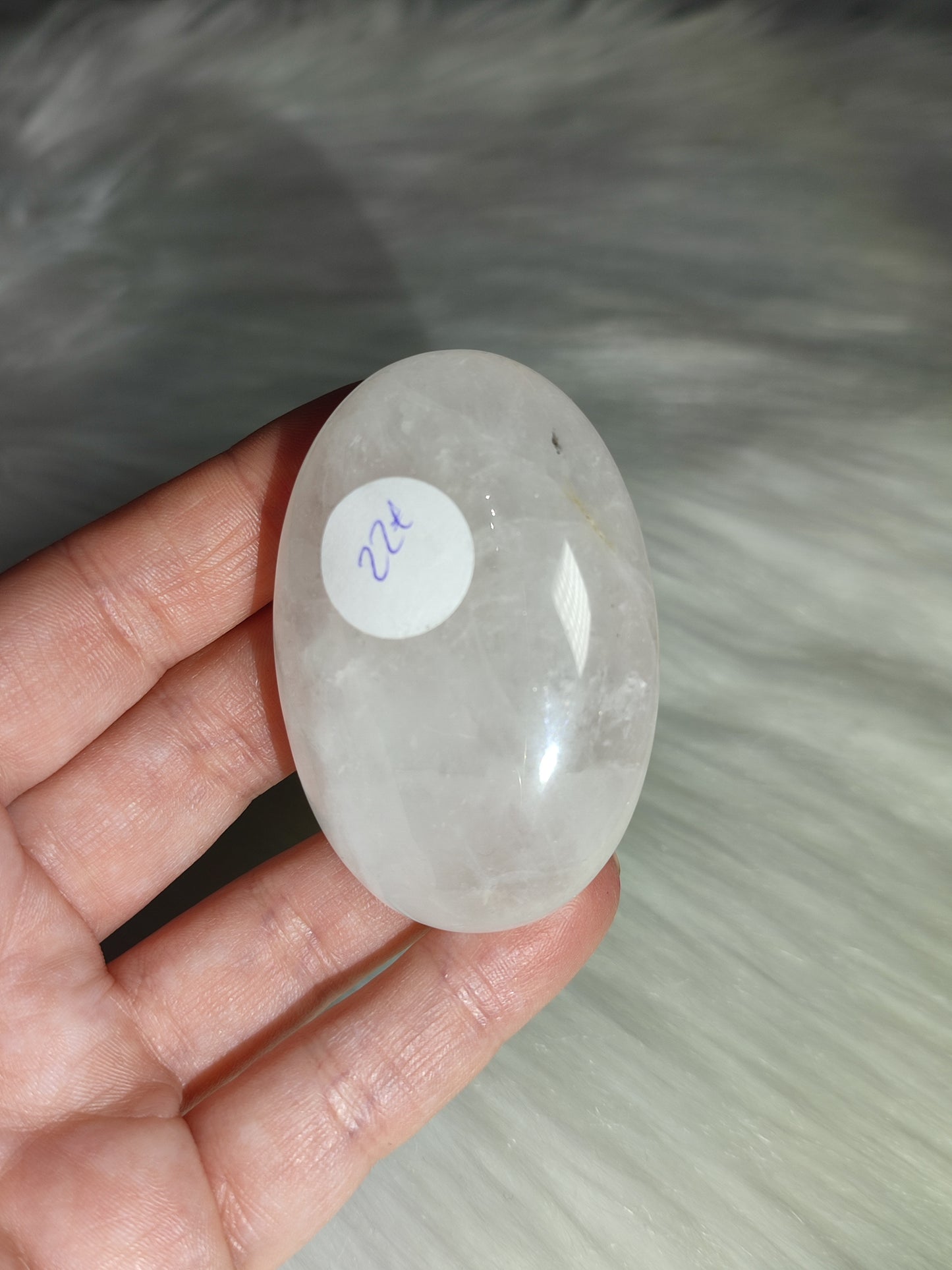 Rodado cuarzo lechoso 73 gramos