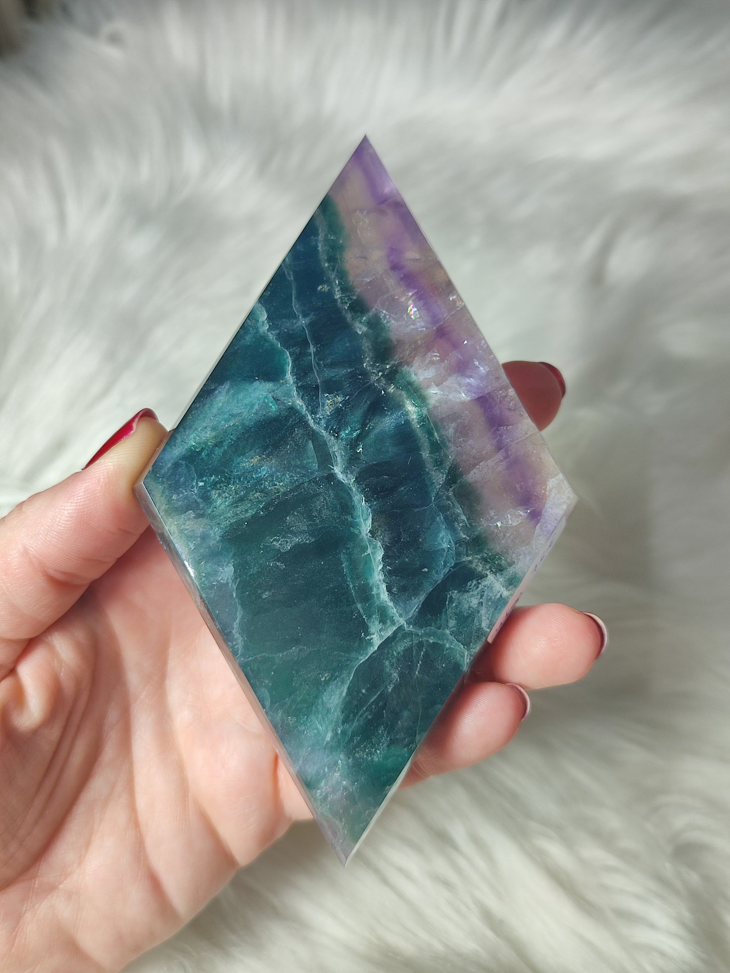 Diamante fluorita multicolor 💜💙