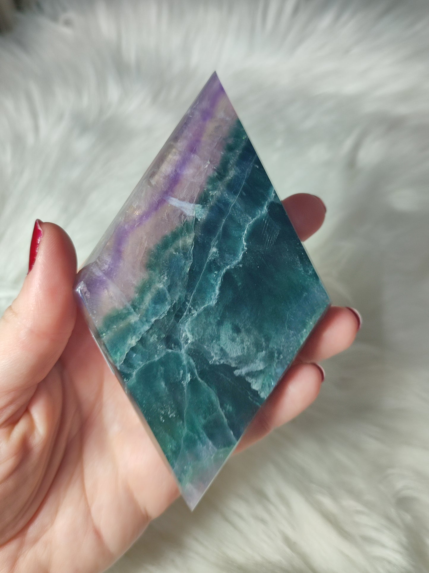 Diamante fluorita multicolor 💜💙
