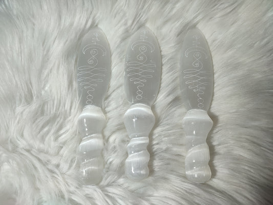 Athame - Daga de selenita ritual brujil 🔮