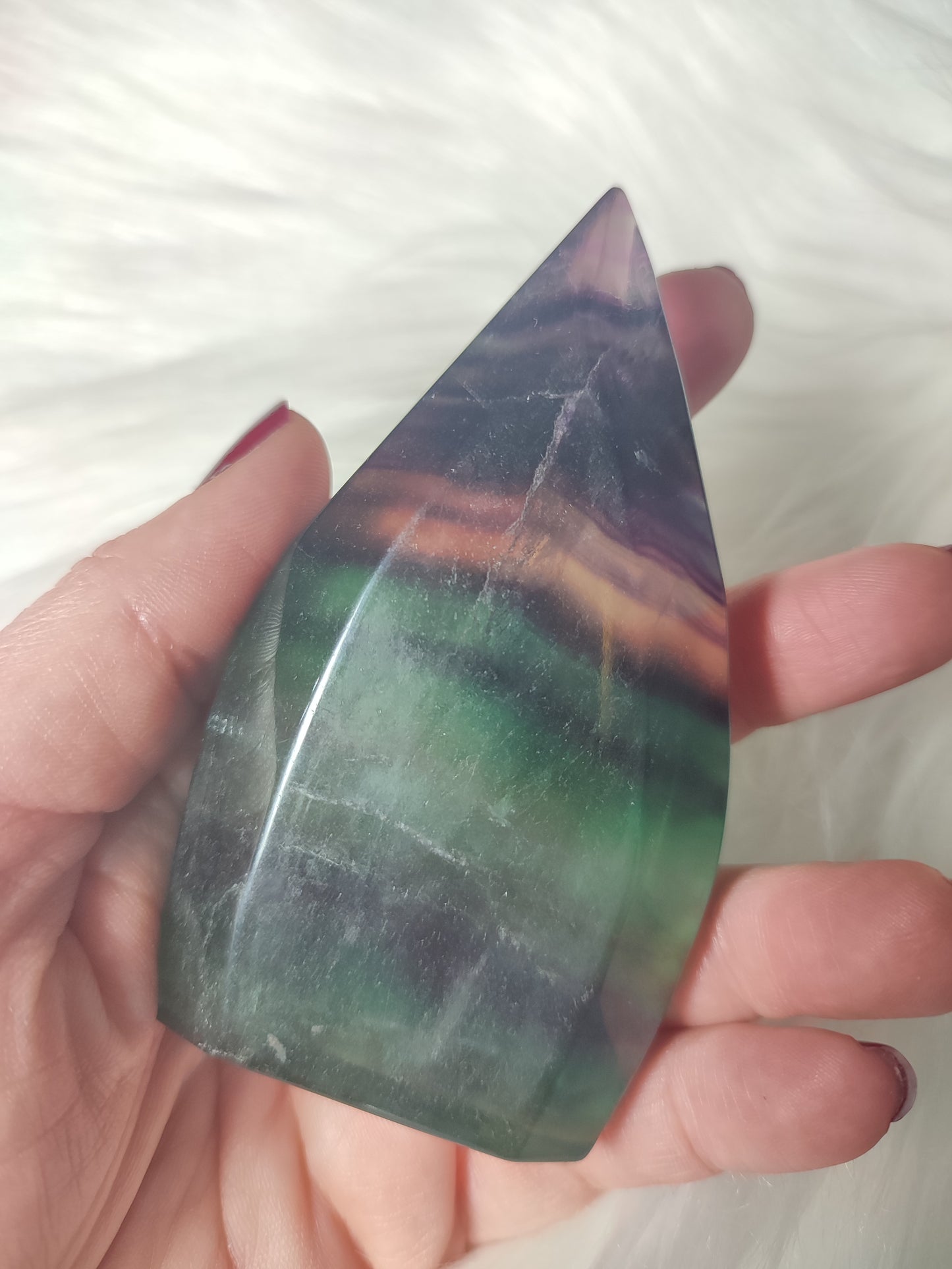 Llama flúorita multicolor 206 gramos