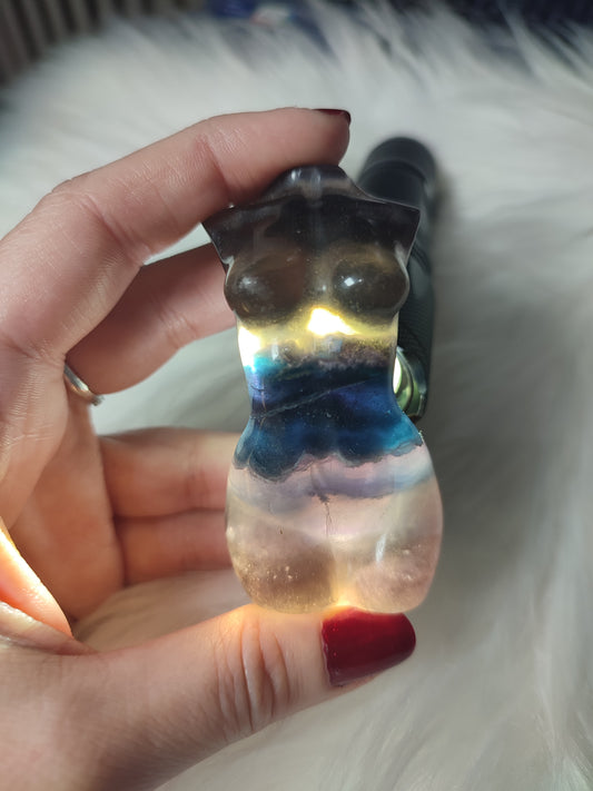 Torso - Busto mujer fluorita