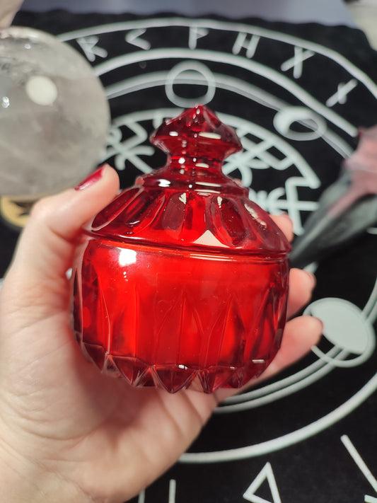 Vela Vintage Roja - Mediana Redonda