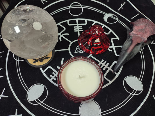 Vela Vintage Roja - Mediana Redonda