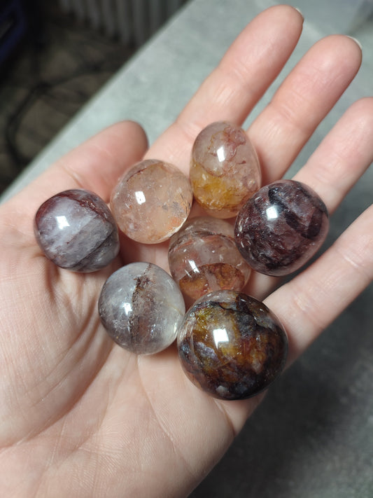 Canto rodado cuarzo hematoide