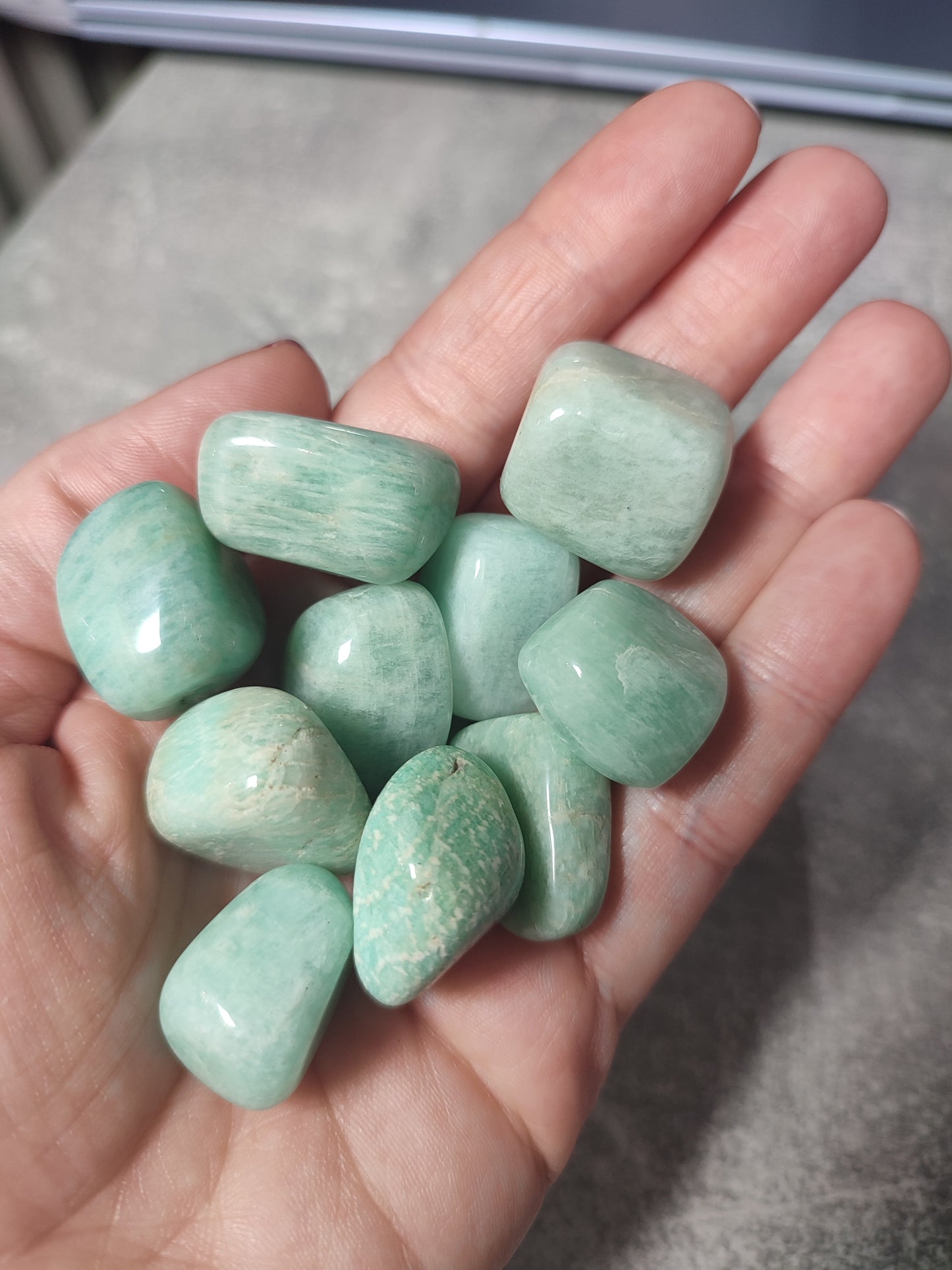 Canto rodado amazonita - Diferentes medidas