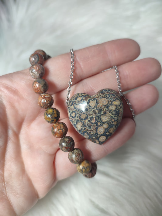 Conjunto jaspe leopardo n° 29