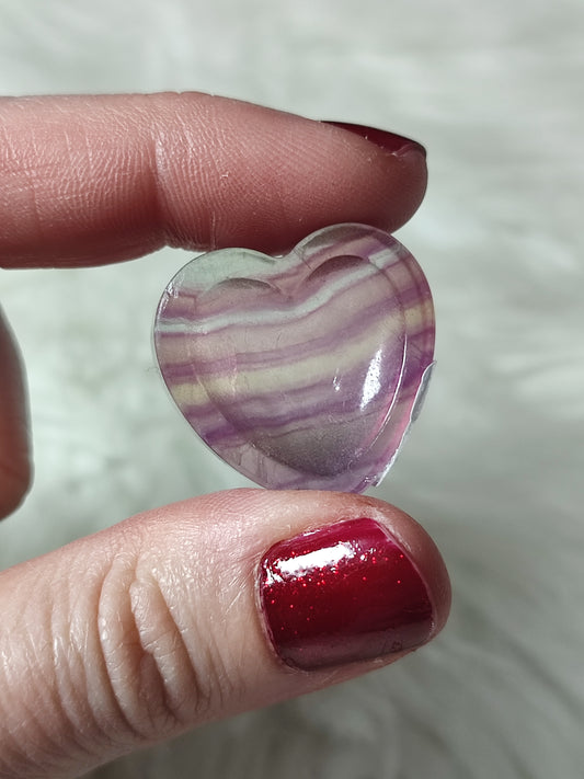 Mini bol tallado flúorita corazón o gato