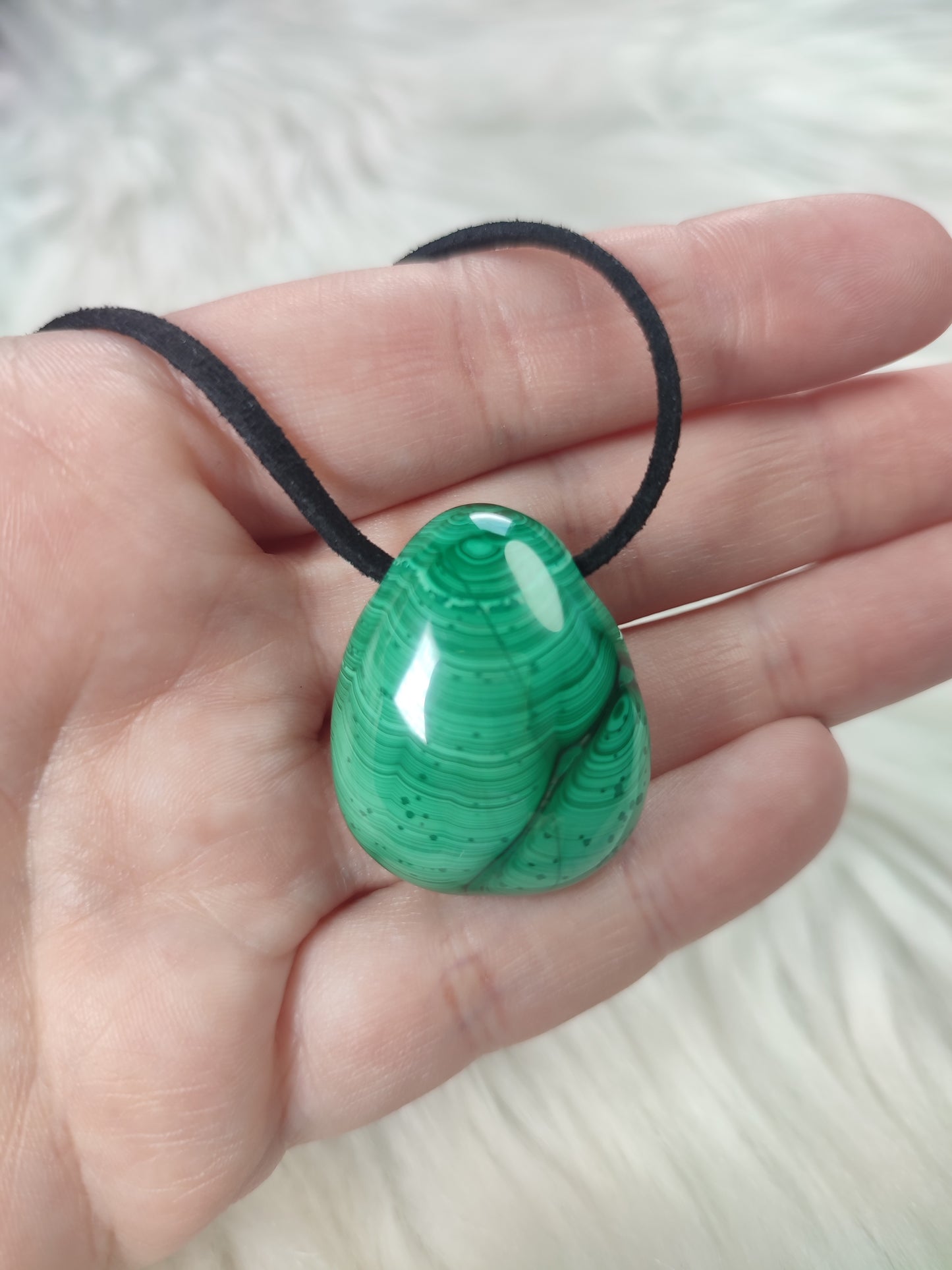 Collar con malaquita n° 1 - Perita - Caramelito