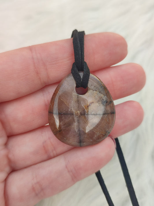 Collar con quiastolita - Perita - Caramelito