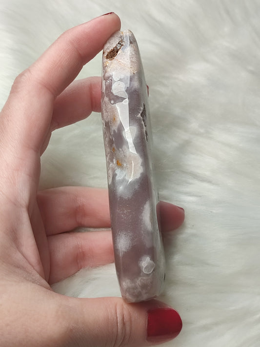 Monolito ágata con amatista rosa 165 gr - leer descripción